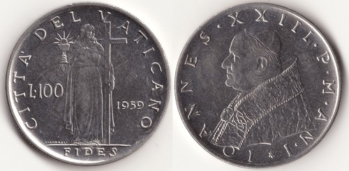 Città del vaticano 100 lire - 100,