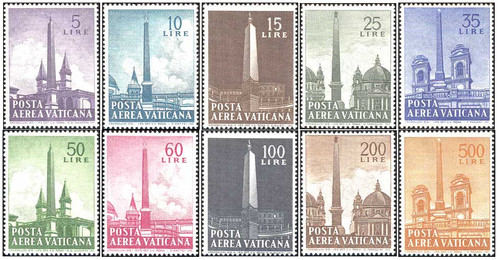 1959 vaticano posta - -, aerea