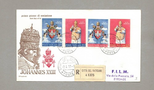 Vaticano 1959 fdc - 1959, filagrano