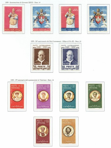Vaticano 1959 annata - vaticano, completa