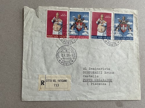 Busta vaticano fdc - b), 1959