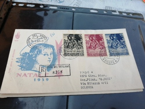 1431n busta fdc vaticano 1959 - busta,