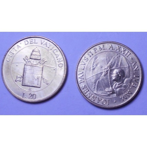 Vaticano lire dal 1957 - 20,