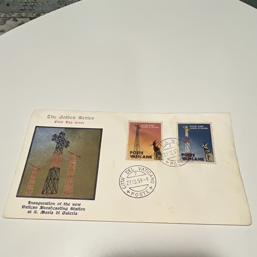 Vaticano 1959 fdc - vaticano, radio